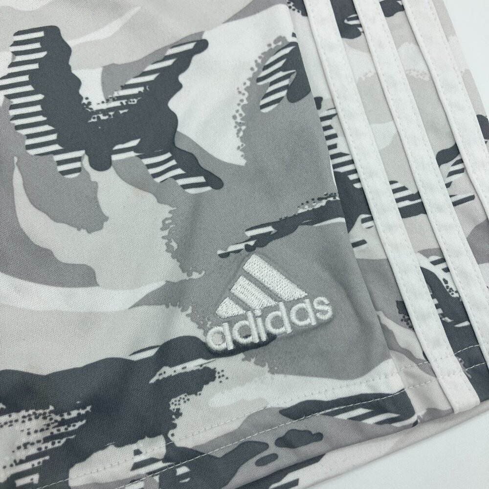 ADIDAS CAMO PRINT WOMENS ATHLETIC SHORTS - Picture 3 of 4